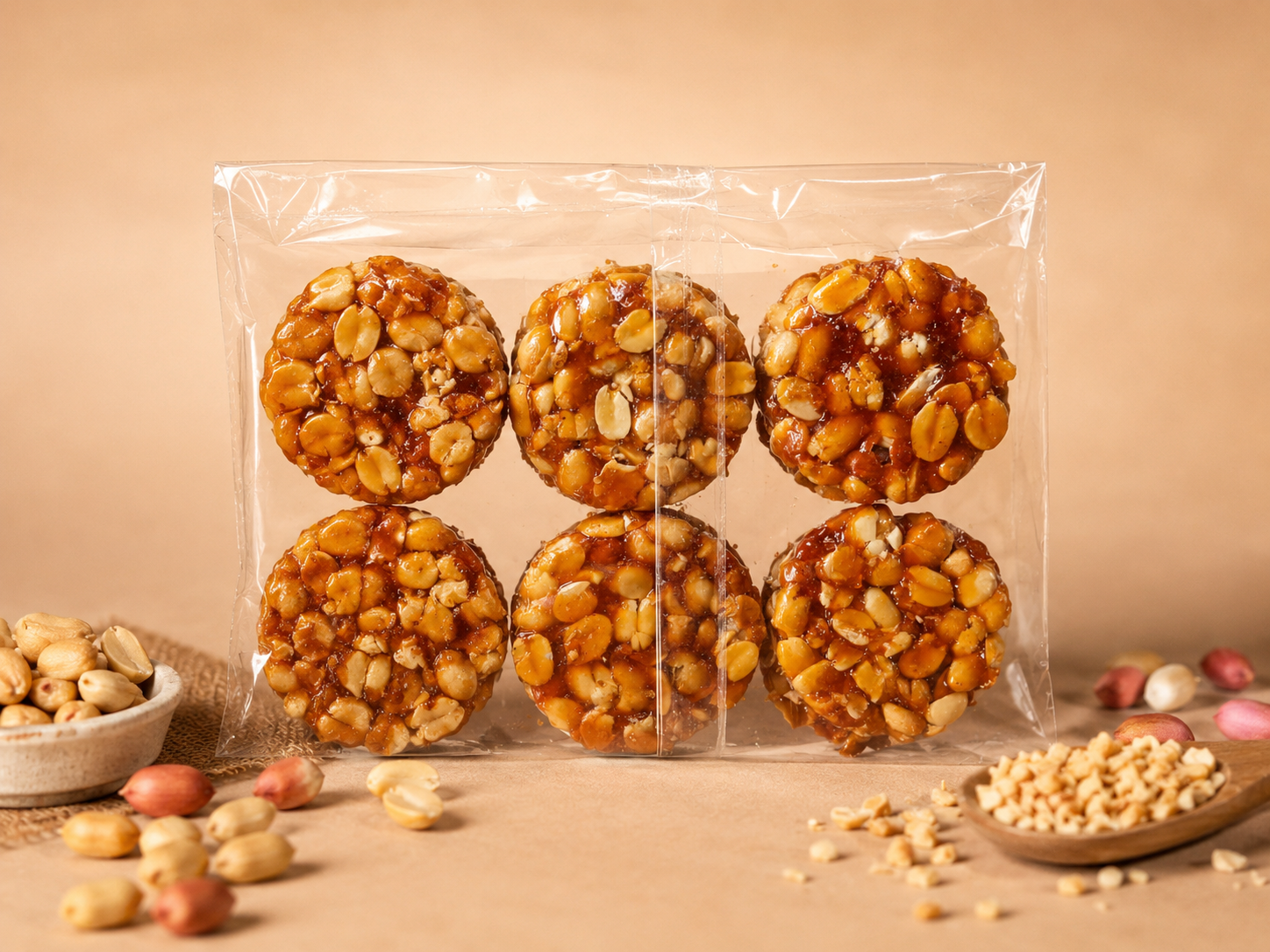 Peanut Candy — Roasted groundnuts set in pure jaggery