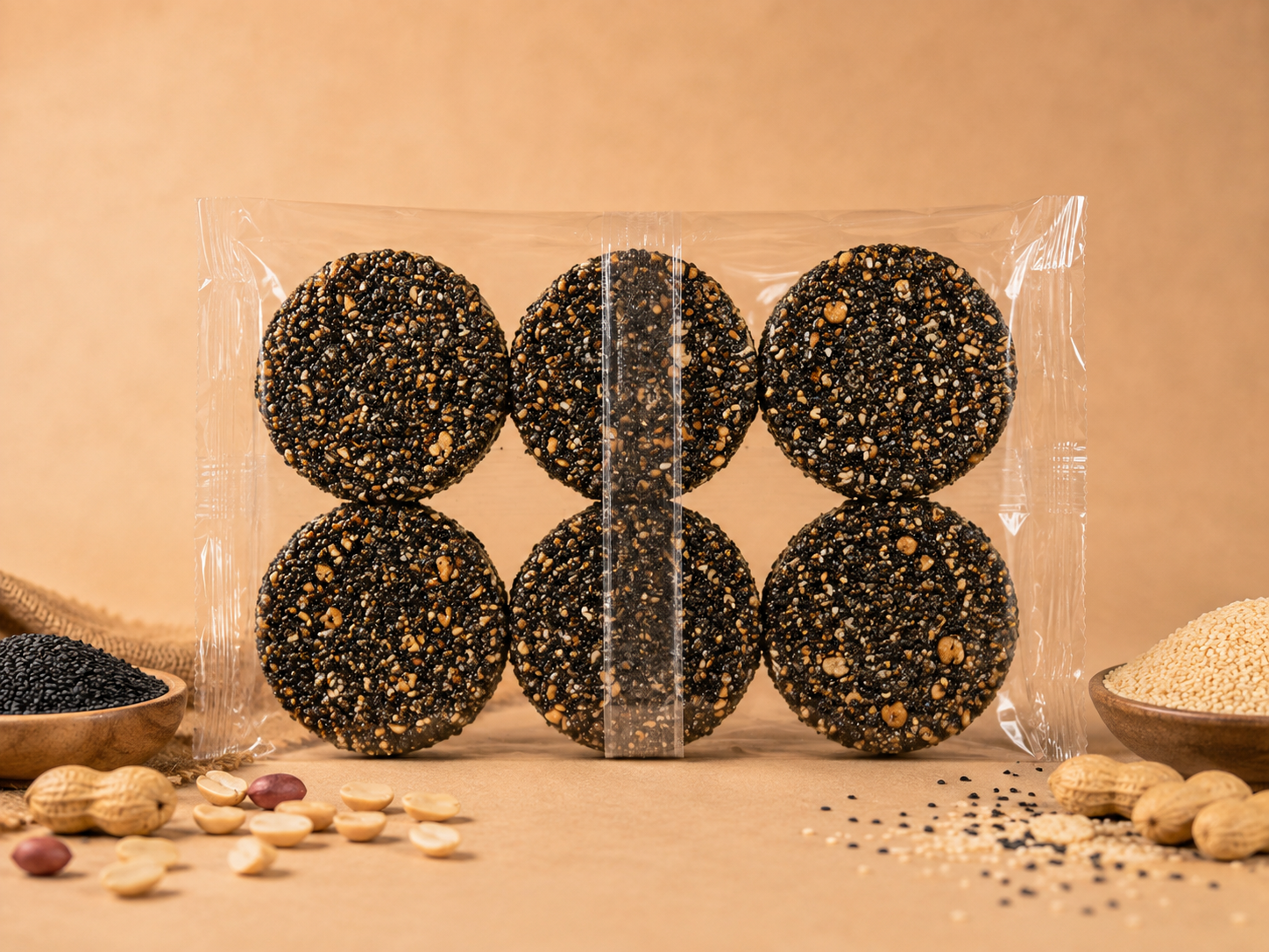 Black Sesame Candy — Deep-roasted black sesame, rich and mineral-dense